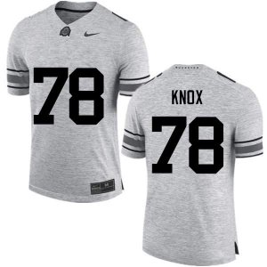 NCAA Ohio State Buckeyes Men's #78 Demetrius Knox Gray Nike Football College Jersey OBT1645XD